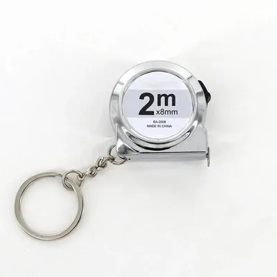 Produktbild von Tragbares Mini-Maßband 2m mit Schlüsselanhänger-Design