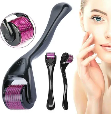 Produktbild von 0.5mm Derma Roller Microneedling Gesicht Körper Dermaroller Micronadeln Derma Roller für Gesicht und Körper Anti Aging Cellulite Falten Narben