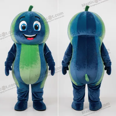 Image de Mascotte MASTICOT melon vert marine gonflable