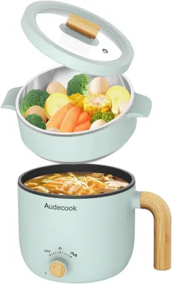 Produktbild von Mini Elektrische Hete Pot und Dampfgefäß - 1,5L Tragbarer Multikocher mit Temperaturregelung