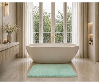 Immagine prodotto di Tappetino da bagno 40x50 cm, modello Rabbit, colore verde menta