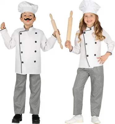 Produktbild von Kinderkostüm Chefkoch für Fasching, Kindergeburtstag oder das Spielen als Koch Größe: XL