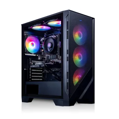 Produktbild von Gaming PC Komplett-Set AMD Ryzen7 5700G - AMD Radeon VEGA Grafik - 500GB M.2 NVMe SSD - 16GB DDR4 - Windows 11 - WLAN - MSI 27" TFT - Tastatur/Maus