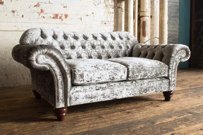 Immagine prodotto di Divano Chesterfield di design in tessuto divano a 2 posti in tessuto divano imbottito divani divani