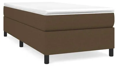 Obrázek produktu pro vidaXL Boxspring rám postele tmavě hnědý 100x200 cm látka