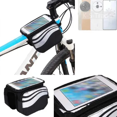 Produktbild von K-S-Trade Rahmentasche Fahrrad-Halterung kompatibel mit Nubia Z50S PRO Rahmenhalterung Fahrrad Handyhalterung Fahrradtasche Handy Smartphone Halterung