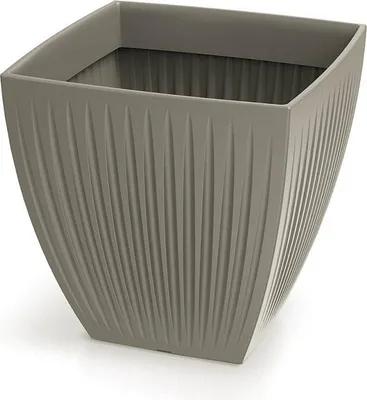 Image de Blumentopf LATIA SQUARE MIDL 48 cm - Couleur : mocca