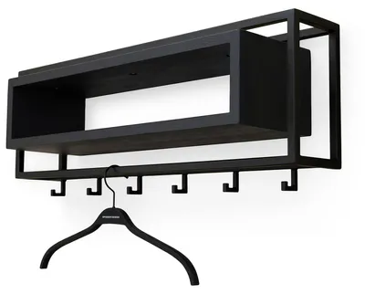 Produktbild von Garderobe Wandgarderobe SCHOOL 80 BLACK von Spinder Design