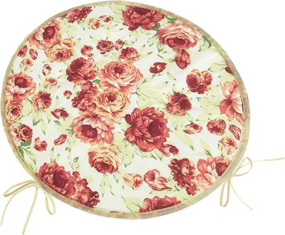 Produktbild von Sitzkissen BERTA rund glatt - Durchmesser 40 cm - Pink,Grün