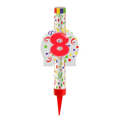 Produktbild von Eisfontäne mit Zahl, Tortenfontäne - Tischfeuerwerk