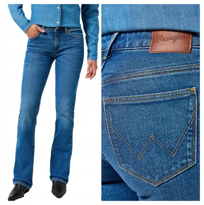 Produktbild von Wrangler | Damenjeans Bootcut Denim Stretch Bootcut Fit High Waist klassisch W26 L32