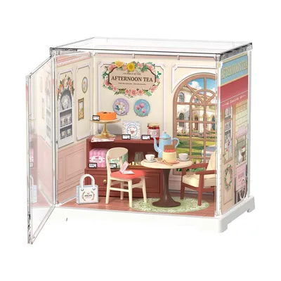 Produktbild von Robotime, DIY Huisje Super Honey Tea Lounge, DWS02B, 15,7x10,9x14,7cm