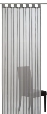 Produktbild von Elbersdrucke Batist Uni 07 Schlaufenschal halbtransparenter Vorhang grau