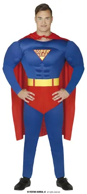 Produktbild von Super Hero Kostüm für Herren Gr. M/L, Größe:M