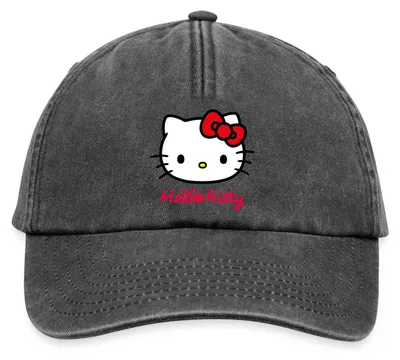 Produktbild von Spreadshirt Hello Kitty Klassisch Mit Schriftzug Vintage Cap, One size, Vintage Schwarz