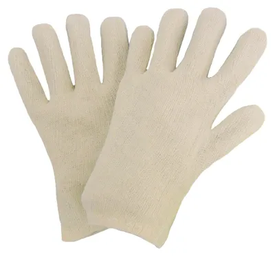 Produktbild von 50x NITRAS Baumwoll-Trikot-Handschuhe, naturfarben, Herrengröß| Packung (12 Paare)