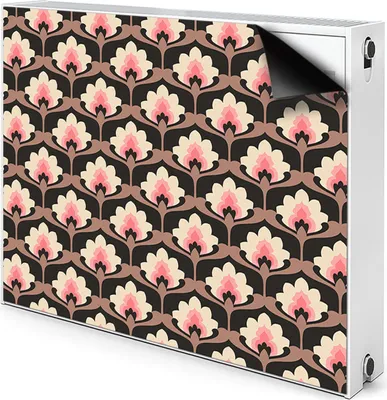 Produktbild von Magnet Heizkörper Heizkörper-Abdeckung Heizkörperabdeckung 100x60 cm  - Blumenmuster