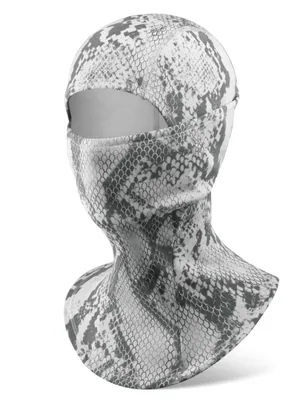 Produktbild von ROCKBROS Thermo-sensitive Balaclava Winter Sturmhaube Winddicht  Skimaske Warm Fleece Mask für Fahrrad, Ski Winter Outdoor Schlangenprint Grau