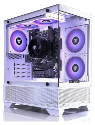Produktbild von BEASTCOM Q3 | Essential Gaming | AMD Ryzen 5 6X4,20 GHz 12 Threads | 4K Vega Radeon Grafik | 16GB RAM | 512GB SSD | HDMI | USB 3.2 | WiFi | Windows 11 Pro