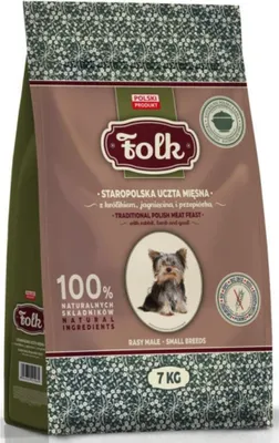 Productafbeelding van Droogvoer voor honden, FOLK MINI, oud Pools vleesgerecht, konijn, 7 kg