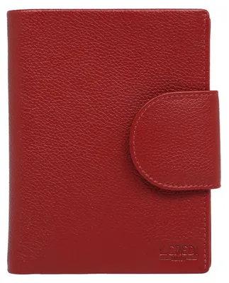 Productafbeelding van L.CREDI Leer portemonnee Clara Flap Wallet Red donkerrood