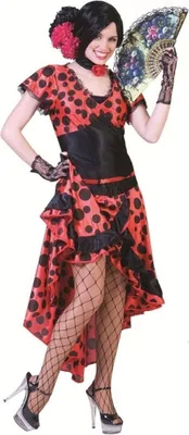 Produktbild von Spanierin Evita Kostüm für Damen - Flamenco Kleid Größe: 36/38