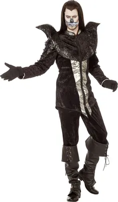 Produktbild von Gothic Herren-Kostüm Zombie schwarz silber Horror Größe: 60