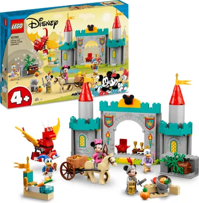 Produktbild von LEGO 10780 Disney Mickys Burgabenteuer Spielzeug-Schloss zum Bauen, inkl. Daisy, Donald Duck, Micky und Minnie Maus, ab 4 Jahre