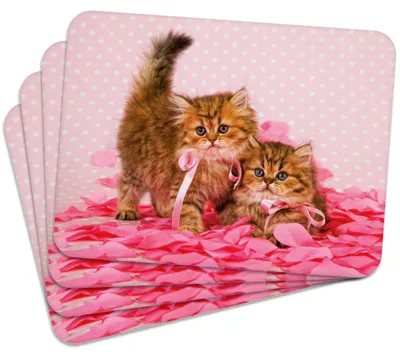 Produktbild von MG Design Set aus 4 Kork-Platzsets - Cat 3 - 30 x 40 cm - hitzebeständig & abwischbar, mit Korkrückseite