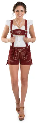 Produktbild von Lederhose für Damen - Kostüm - Rot