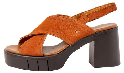 Produktbild von Art Sandalen mit Absatz Damen 1990 NOBUCK DARK ORANGE-BROWN / EIVISSA Bunt