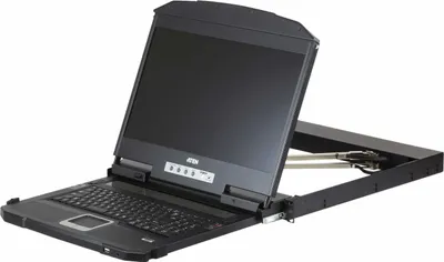 Produktbild von ATEN CL3800NW Konsolenregal 47 cm (18.5") 1920 x 1080 Pixel Metall, Kunststoff Schwarz 1U