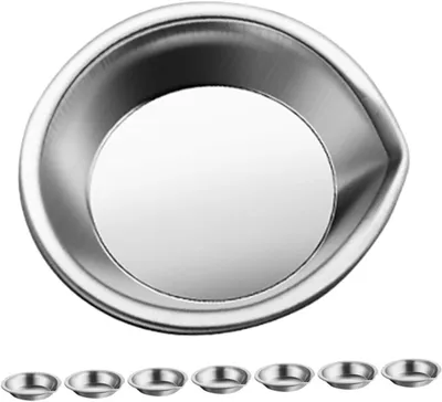 Productafbeelding van Verf Mengbakjes - Palet Schotels - Schilderijen Maken - Met Giet tuit - 8 Stuks - Zilver