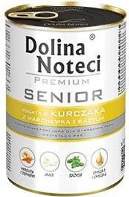 Produktbild von Dolina Noteci Premium SENIOR 400g Hähnchen mit Karotten und Basilikum