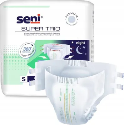 Produktbild von Seni Super Trio Pieluchomajtki dla dorosłych S, 10 sztuk