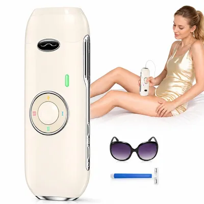 Produktbild von IPL Laser Haarentferner für Zuhause, 22J Lichtimpuls Gerät mit Kühltechnologie, dauerhafte Haarentfernung für Beine, Gesicht, Achseln und Bikini