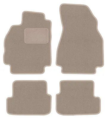 Immagine prodotto di Tappetini in moquette per Renault Megane II 2002-2008 (hatchback) – set 4 pezzi, beige, su misura – Wielganizator LUX