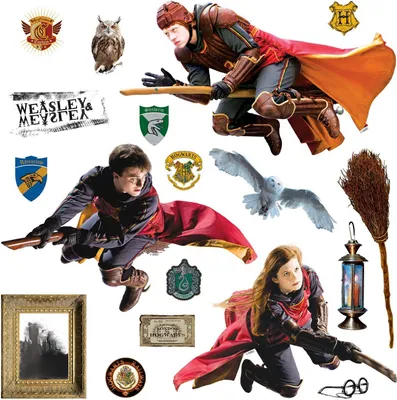 Image de Sanders & Sanders sticker mural Harry Potter gris et rouge - 601336 - 30 x 30 cm