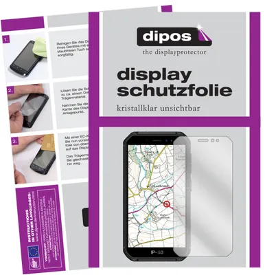 The image shows a product packaging with instructions and a product display.