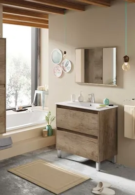 Produktbild von Badezimmer-Set >DAKOTA< in Nordik - 80x80x45 (BxHxT)