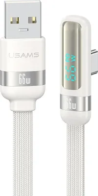 Immagine prodotto di Cavo Usams Us-Sj651 66W Usb-A/Usb-C     1,2 m Bianco