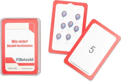 Produktbild von Betzold Wie viele - Karten für den Magischen Zylinder, Kartenset für Selbstständiges Lernen