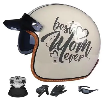 Produktbild von Retro-Motorradhelm mit ECE 22.06-