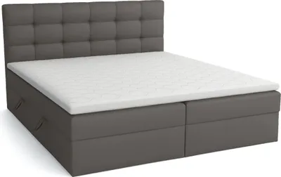 Produktbild von FEDVE Boxspringbett Schlafzimmerbett TOMORI mit 2 Bettkästen, Doppelbett mit Bonell-Matratze und Topper 140x200