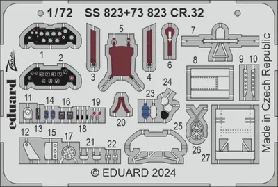 Produktbild von Eduard Accessories SS823 - 1:72 CR.32 ITALERI - Neu