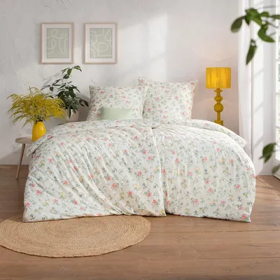 Produktbild von Estella Mako Interlock Jersey Bettwäsche Cora multicolor 135x200 cm + 80x80 cm