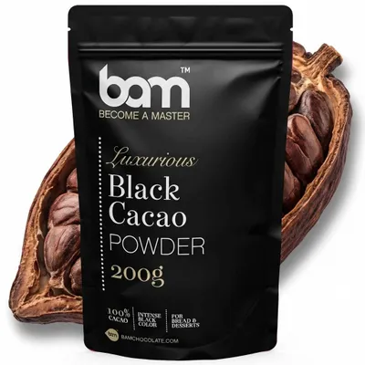 Produktbild von BAM Schwarzes Kakaopulver - Kakaopulver - Backkakao - 200 g