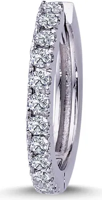 Produktbild von Herren Diamant Creole Ohrringe in 585`er 14 Karat Weißgold