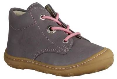 Produktbild von Ricosta Cory 501200101 Lauflernschuhe Mädchen, Leder, Graphit/Rosa, Schmal - Kinderschuhe Lauflernschuhe Gr. 18 - 26, Grau, leder (barbados)