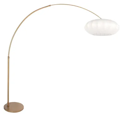 Immagine prodotto di Steinhauer - lampada da terra - Sparkled Light - bronzo bianco - metallo tessuto - lampada ad arco - E27 - 4308BR